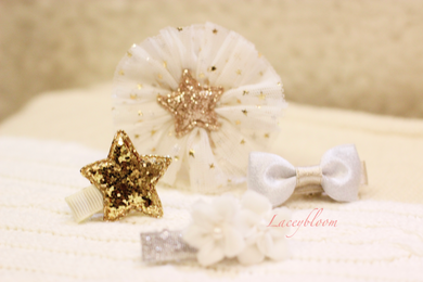 Sparkly hairclips