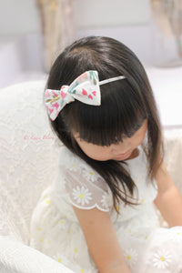Lydia organic cotton ribbon hairband/scrunchie