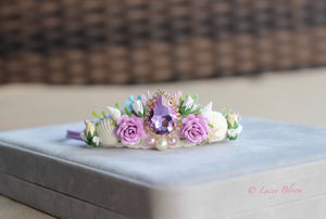 Lilac mermaid tiara hairband