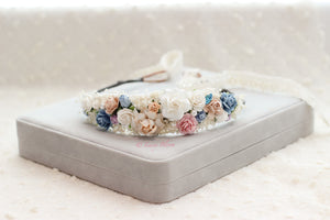Grace floral crown (beige)
