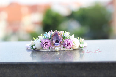 Lilac mermaid tiara hairband