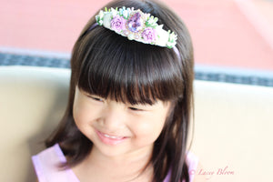 Lilac mermaid tiara hairband