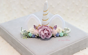 Unicorn hairband (with ears)