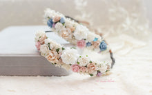 Load image into Gallery viewer, Grace floral crown (beige)